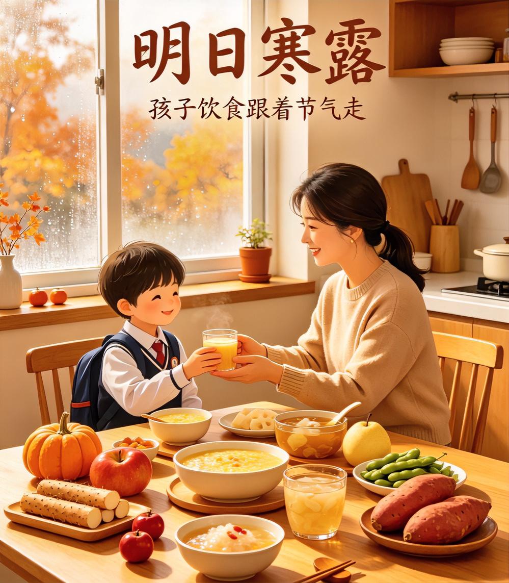 寒露之后，想让孩子少生病，这几样应季食材记得安排上

寒露昼夜温差大，白天虽燥热
