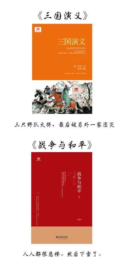 一句话介绍经典文学，很精辟，一针见血