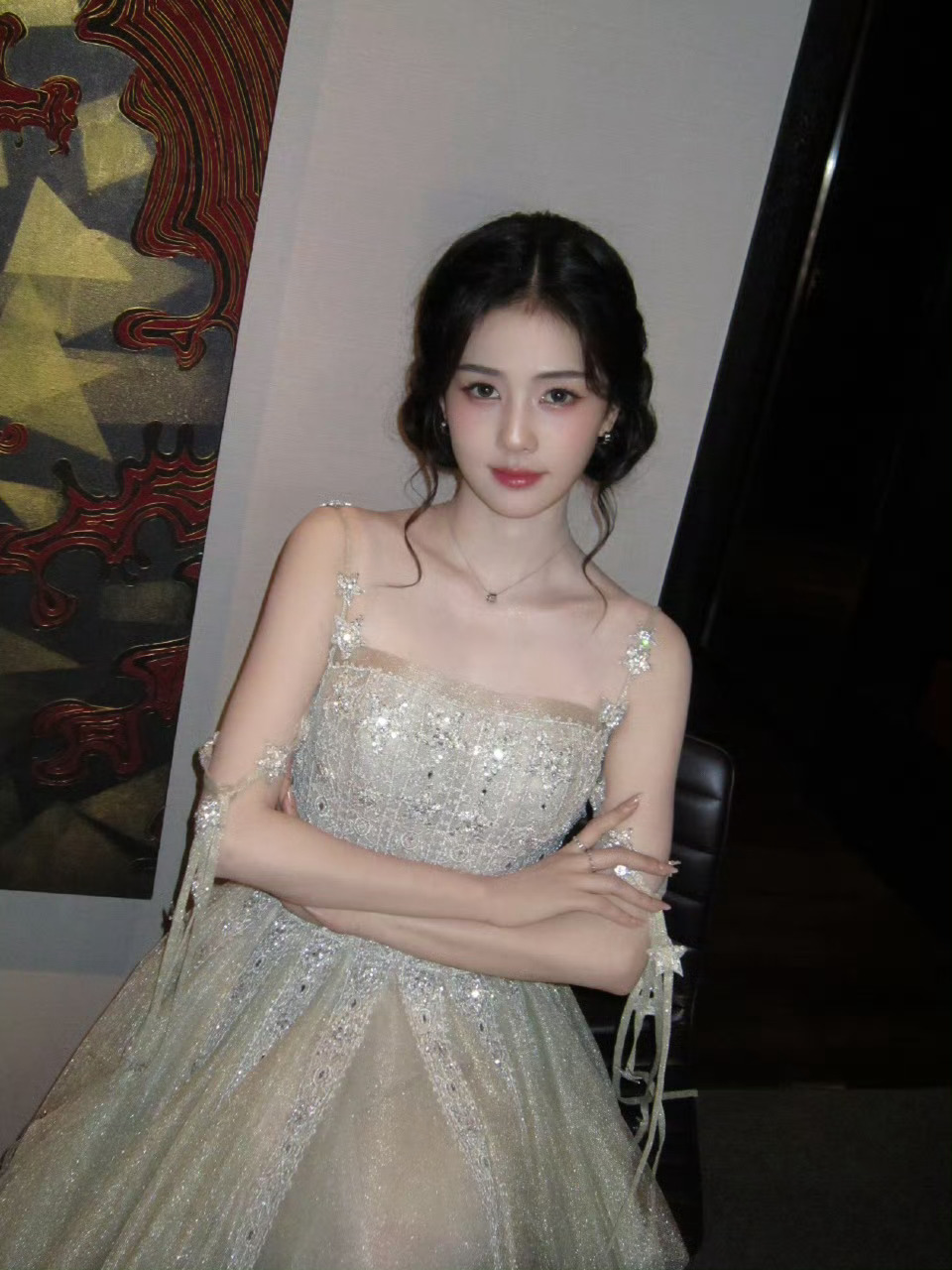 梦妍宝宝就漂亮成这样白鹿 油画公主