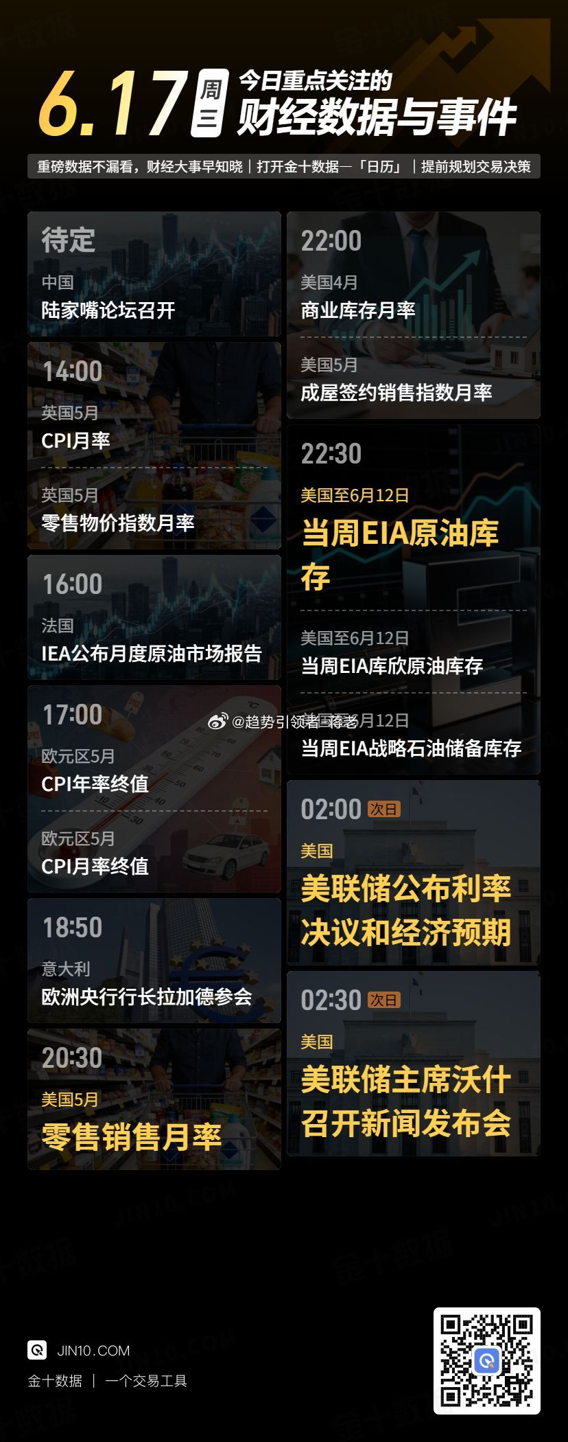 【今日重点关注：2026年6月17日 周三】 黄金投资超话财经超话蒋老-团队