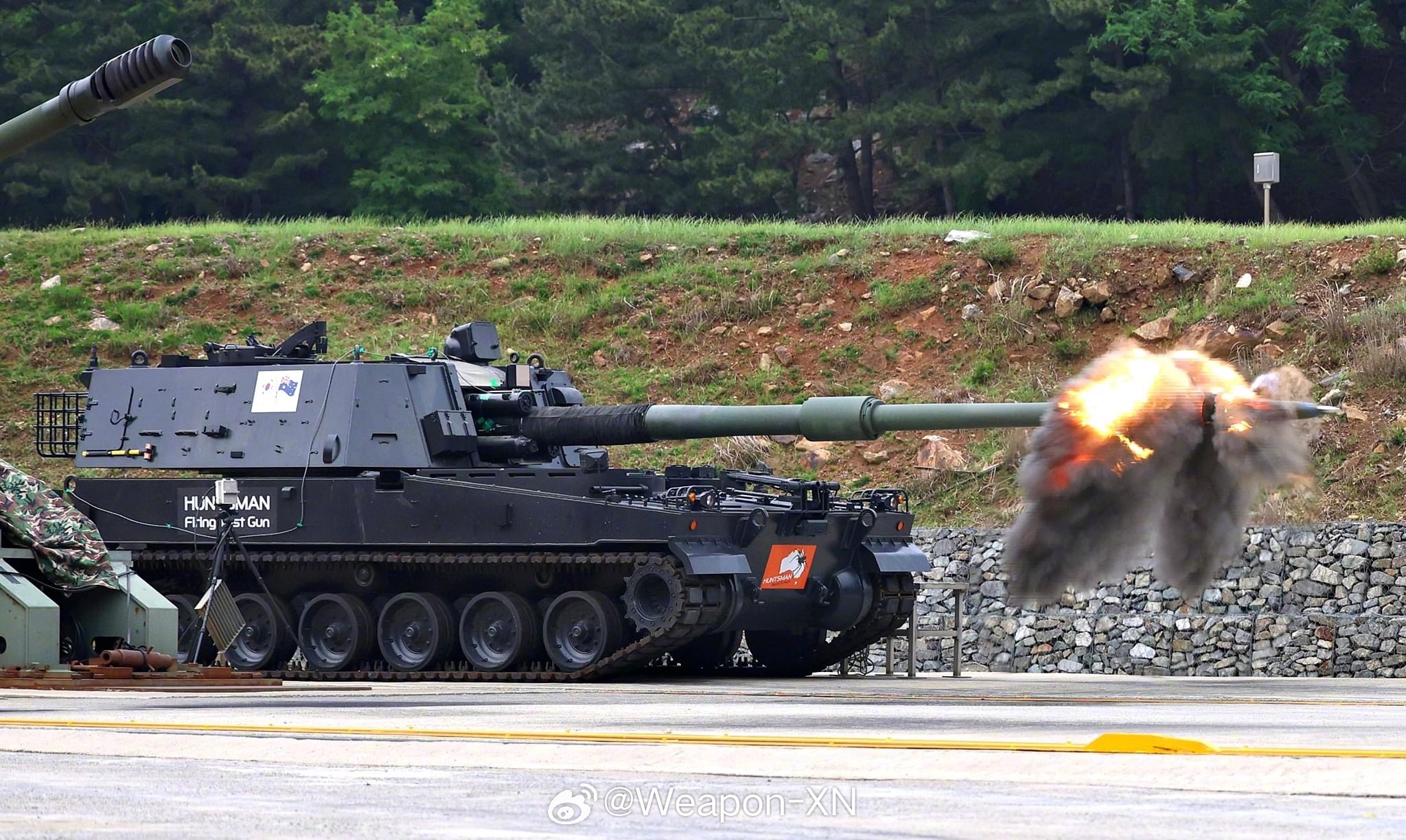 #兵器影像[超话]# 韩国韩华防务公司研制的 K9A2 155毫米“雷鸣”自行榴