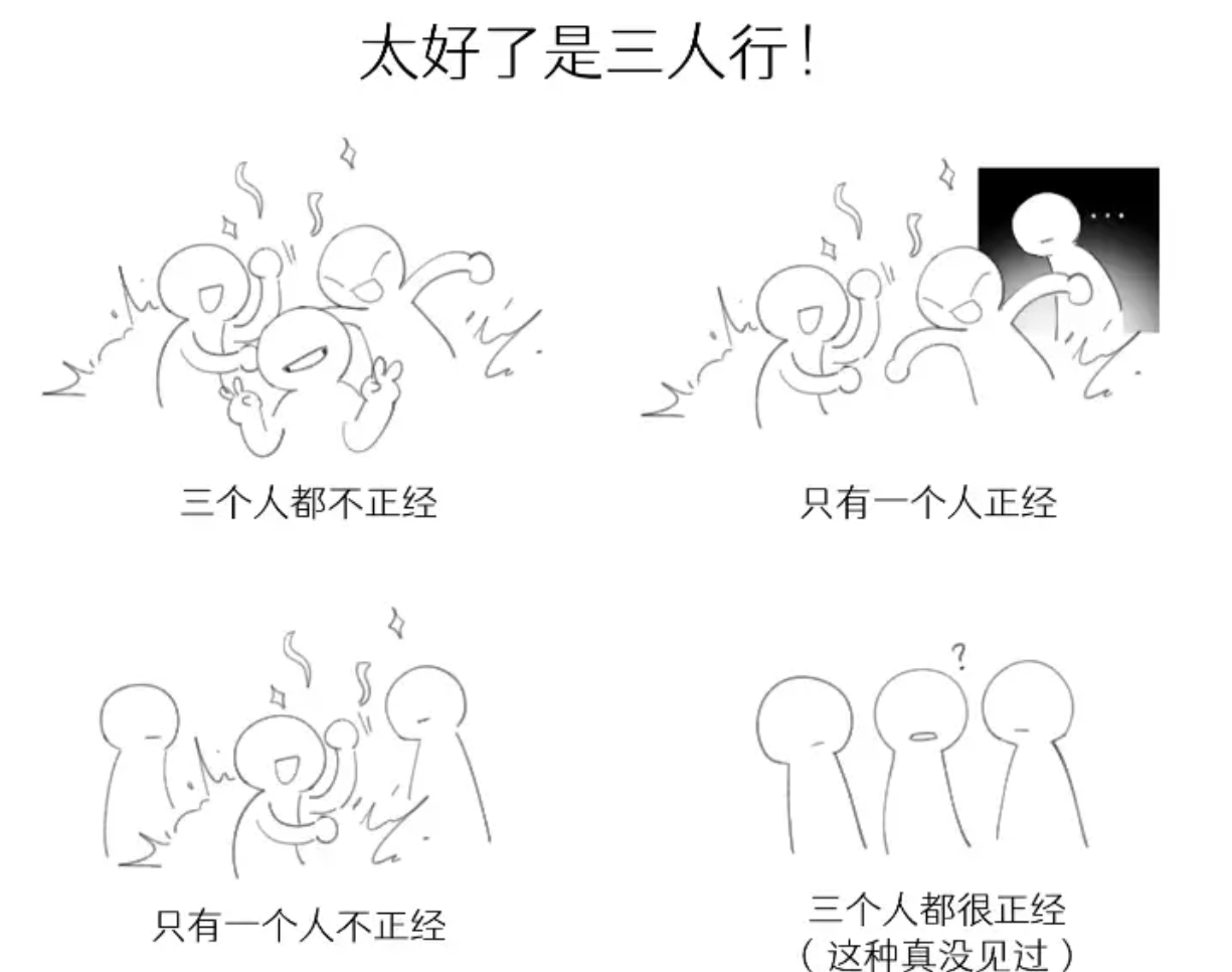 三人行，你想到了谁？ ​​​