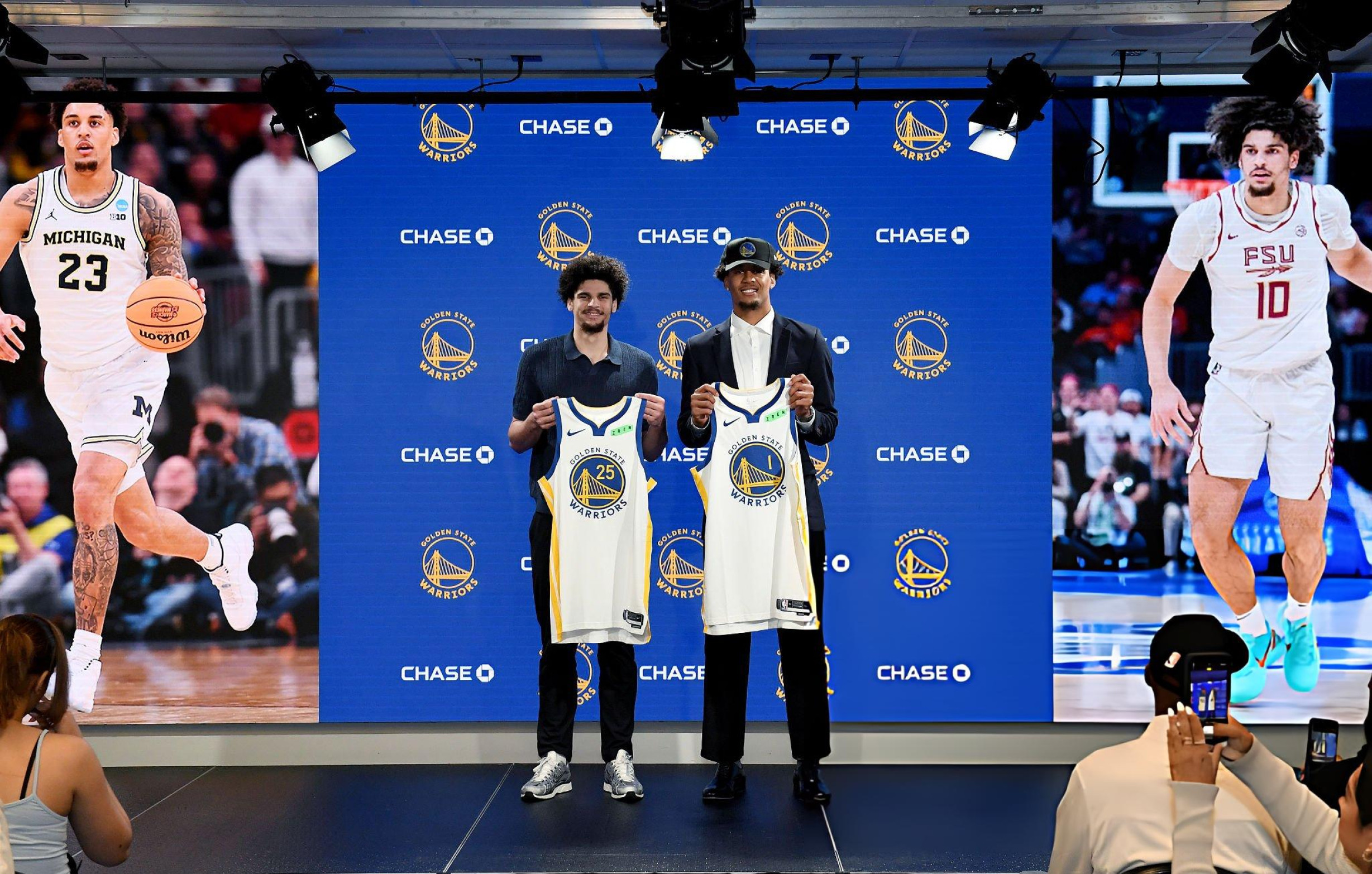 今年新秀合照📷nba选秀金州勇士