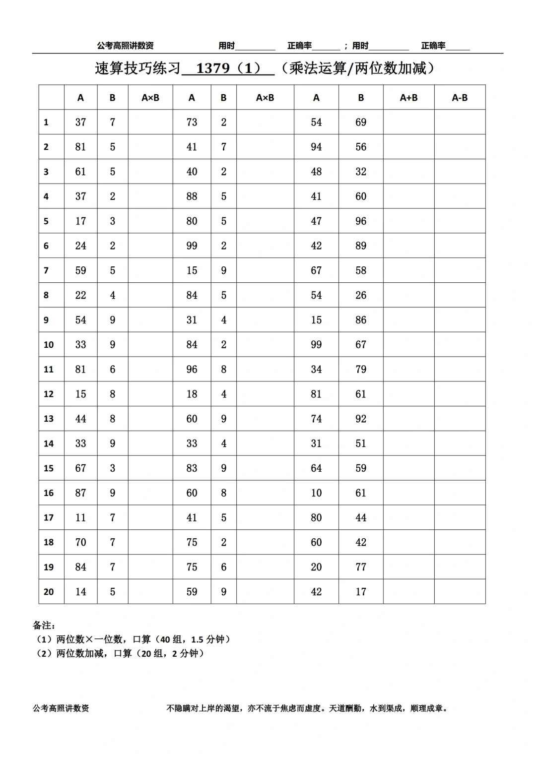 资料分析速算练习1379