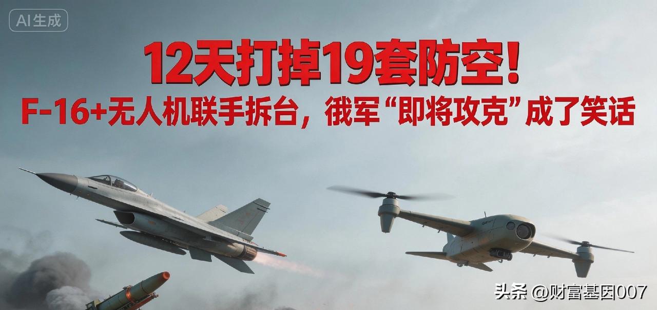 《F16战神降临！乌军空地一体碾压俄军三倍重兵，红军城血战14小时打爆"三叉戟攻