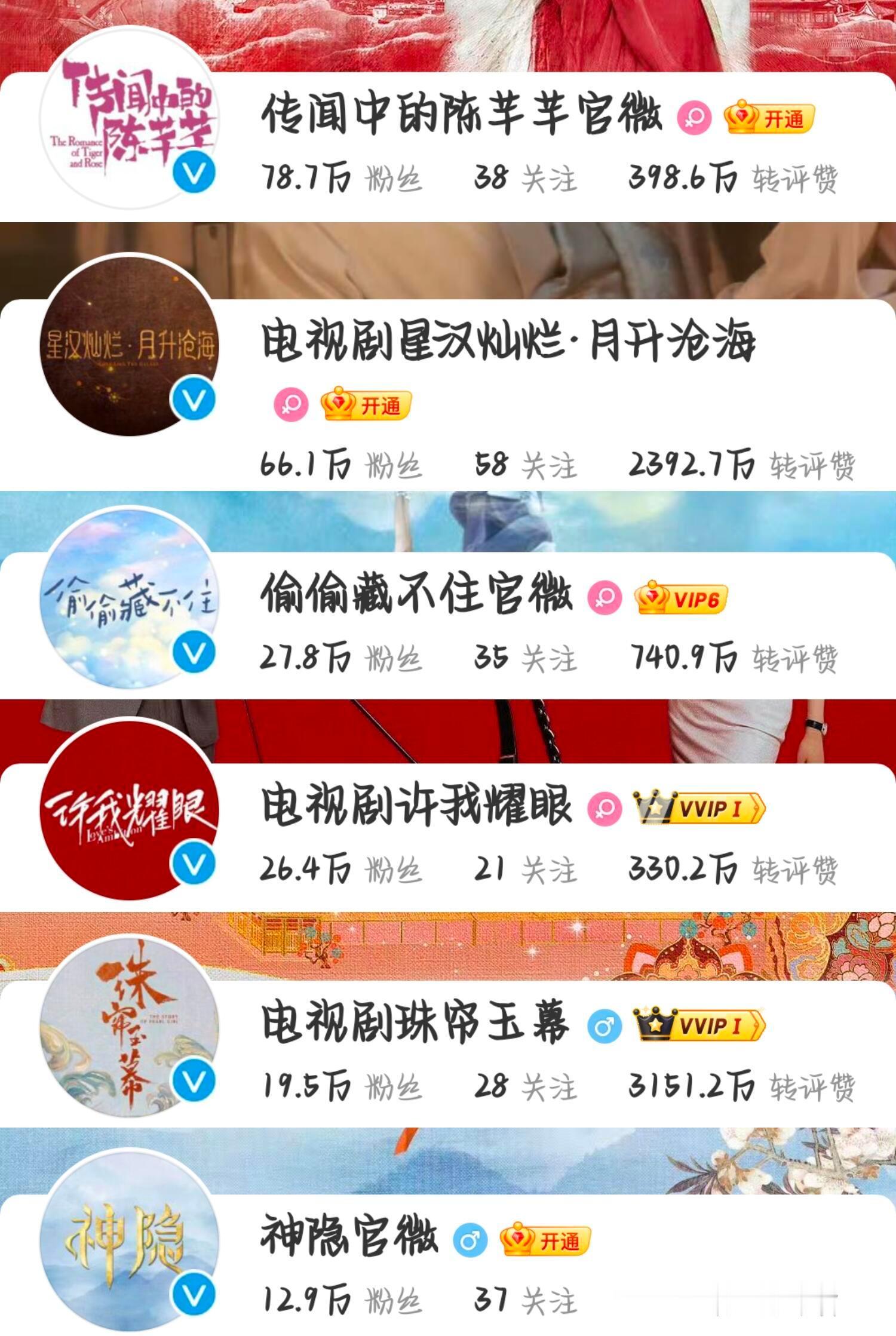 看内娱95花影视作品就知道她们的大概实力了 ​​​