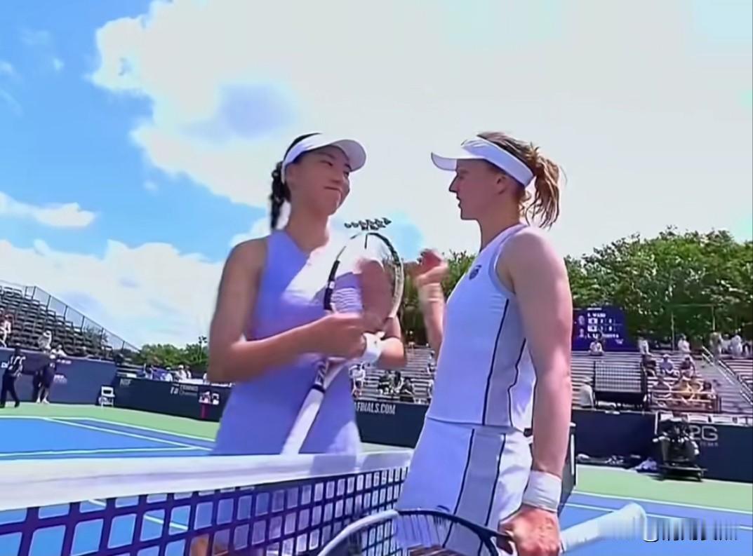 王欣瑜坦然面对比赛输赢，她的心态真好！WTA500华盛顿站，王欣瑜第二轮输给排名