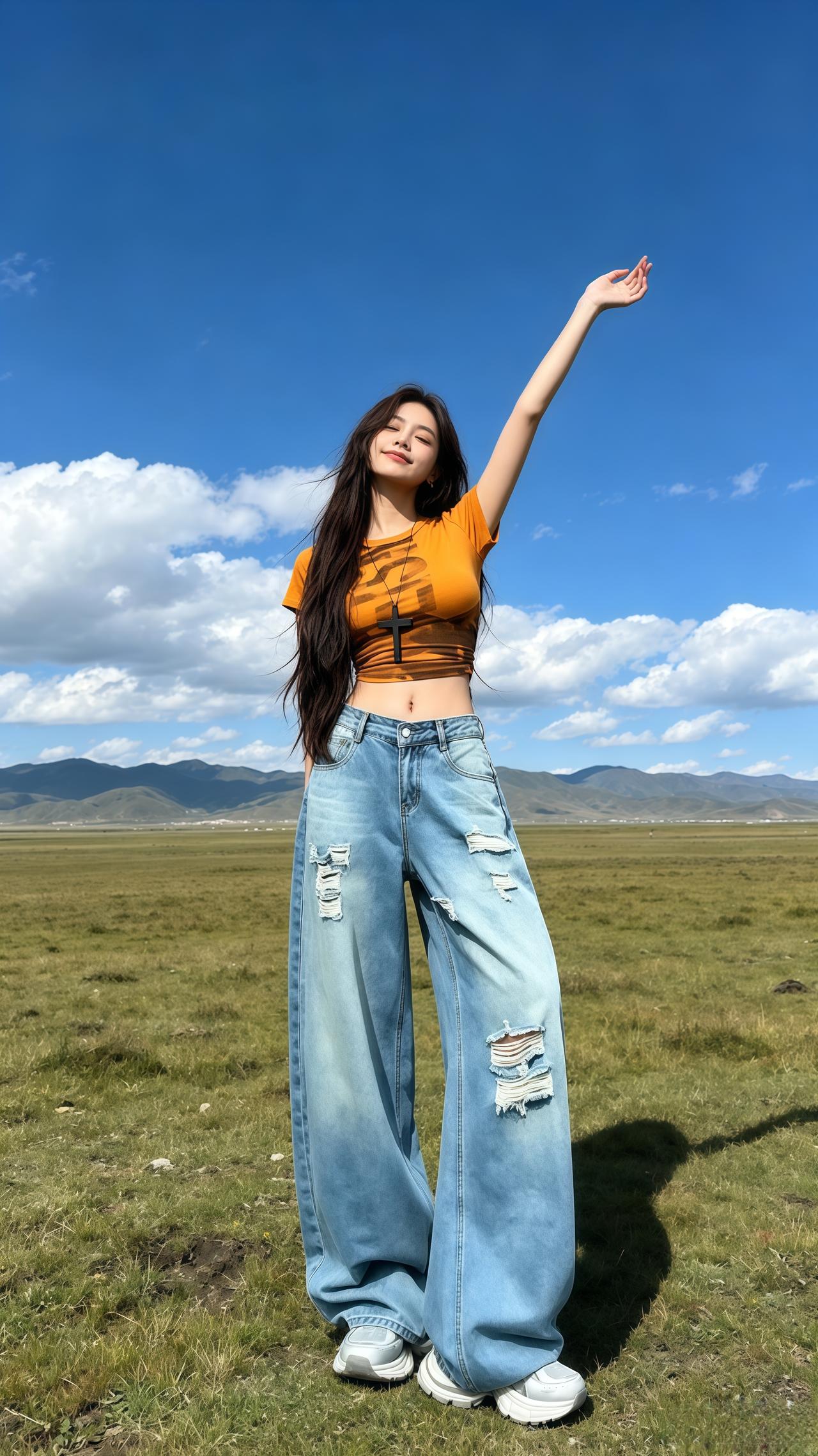 穿搭 酷girl穿搭 每日分享 夏日穿搭 牛仔裤穿搭