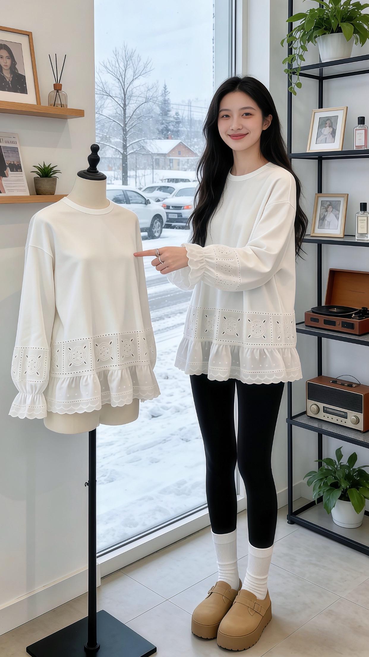 给这个冬天来点多巴胺穿搭 小个子冬季保暖穿搭 好看的衣服不分年龄 美女...