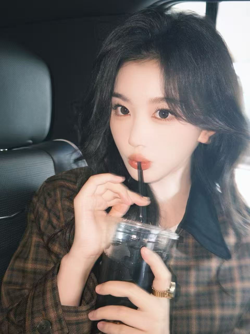 孔雪儿纽约明信片孔雪儿格子套装 美成啥了雪雪[女孩儿] ​ ​​​