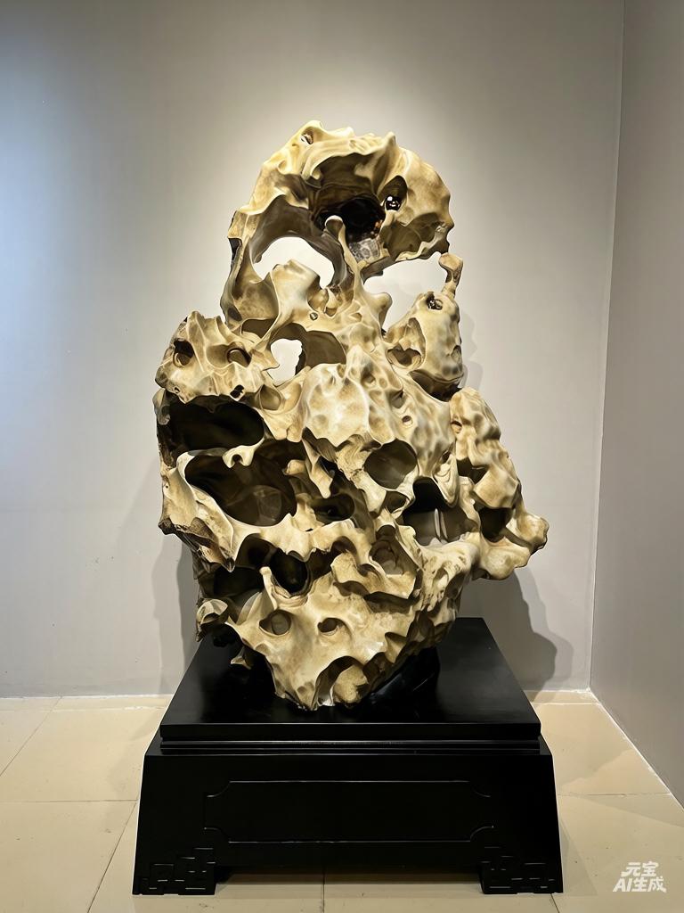 窍透虚空风作语，
洞涵星斗石生光。

醉美北丹石[咖啡][玫瑰]