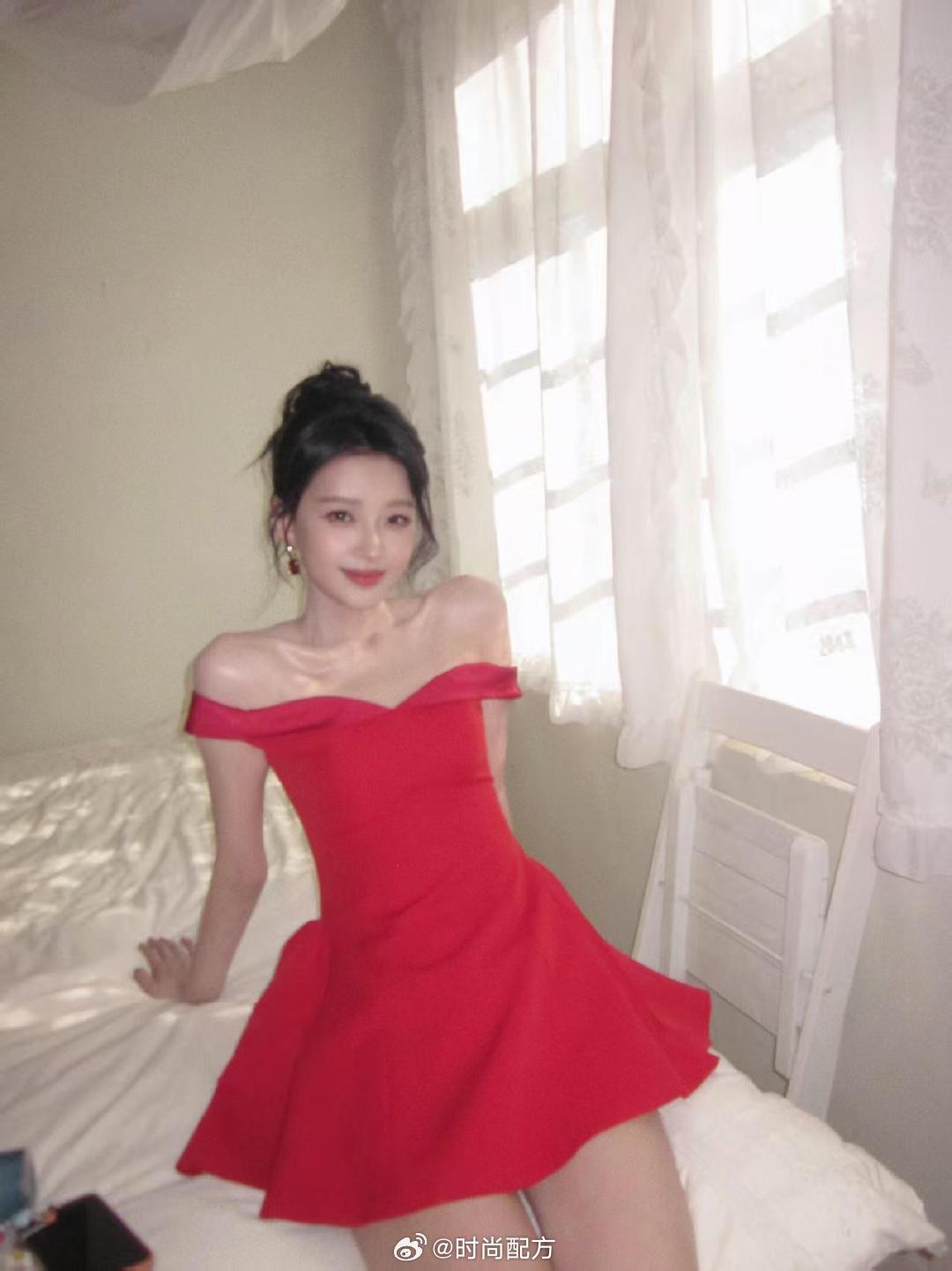 孙怡红裙ccd 孙怡红裙造型太美了吧，港风美人！孙怡红裙港风