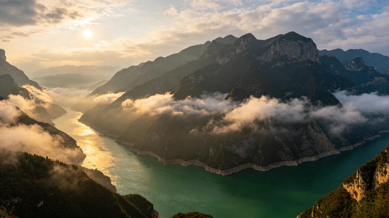 联：地阔载山河
配诗：
天高悬日月，
地阔载山河。
清风巡四野，
浩气漾千波。