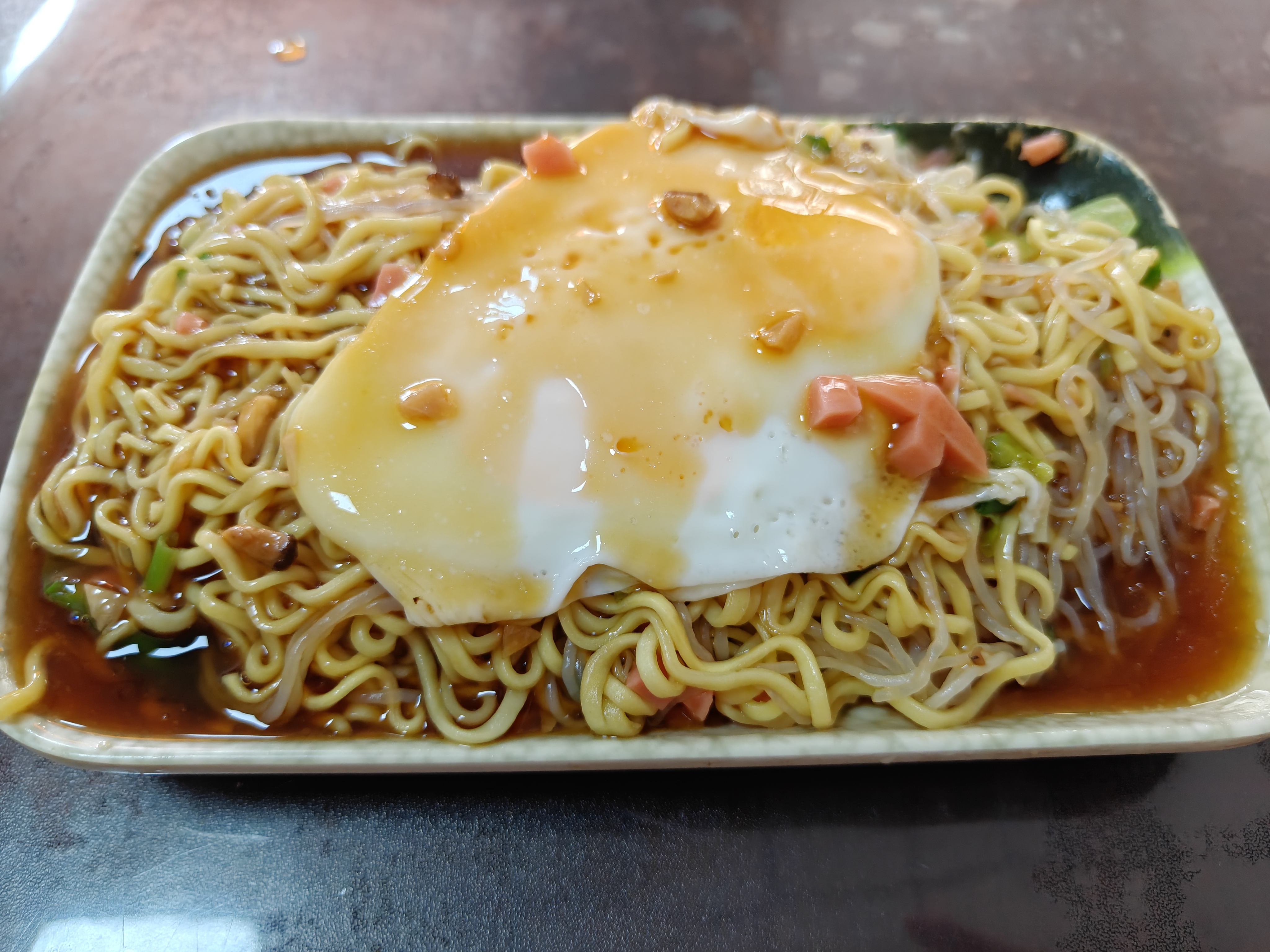 早，今天吃火腿鸡蛋蒸面，8元 