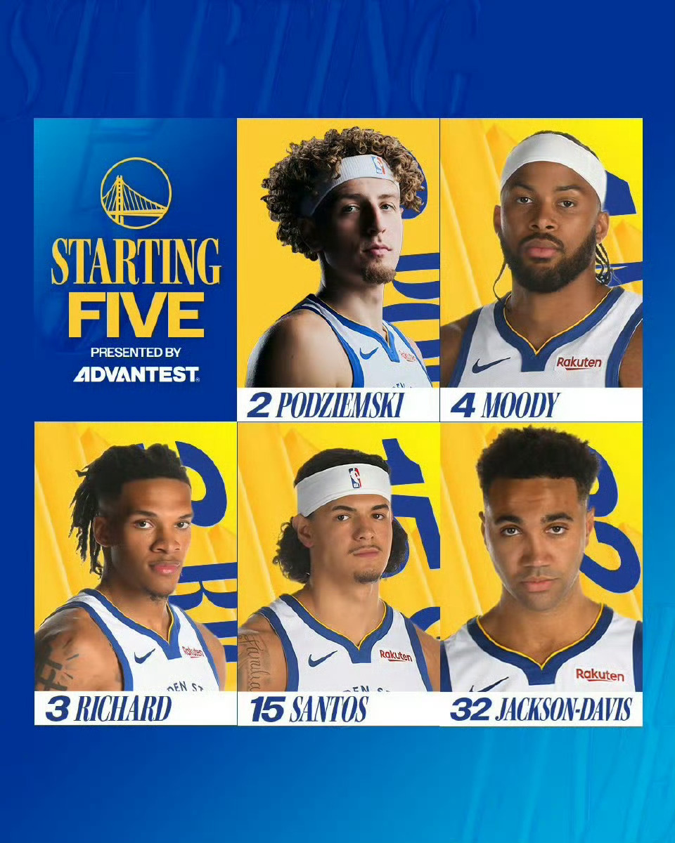 今日勇士对阵热火首发！库里巴特勒格林库明加和霍福德都缺席