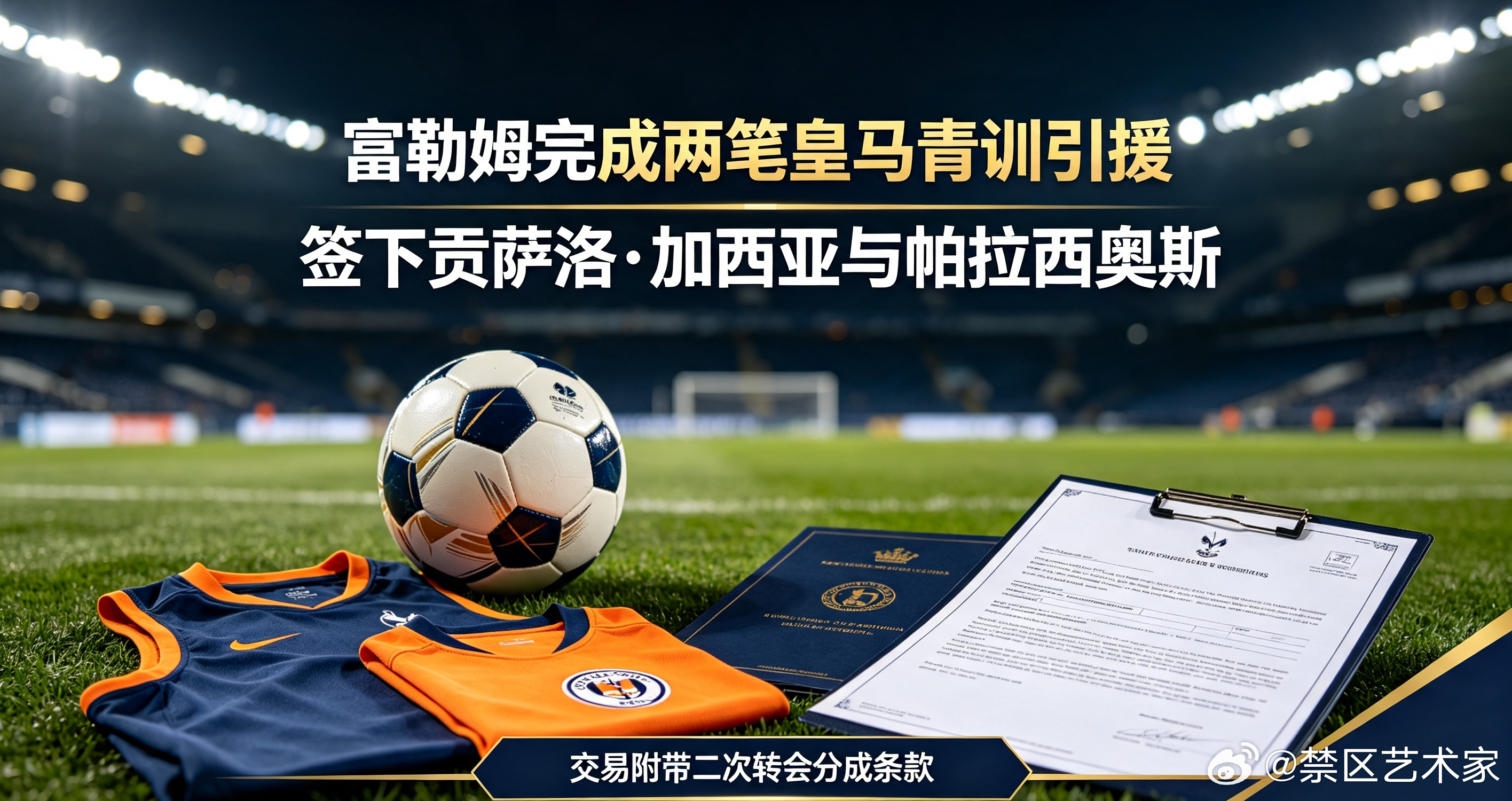 富勒姆完成两笔皇马青训引援，签下贡萨洛·加西亚与帕拉西奥斯，两笔交易均附带二次转