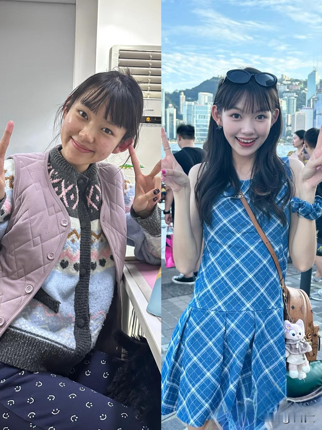 上班以前毛晓彤，上班以后俺娘田小草。这反差感还是真的大，我也有印象，很多来面试的