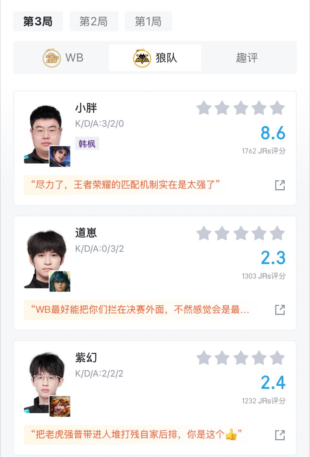 狼队状态狼队状态不应该是这样的呀！狼队赶紧调整吧！希望接下来加油呀！ ​​​