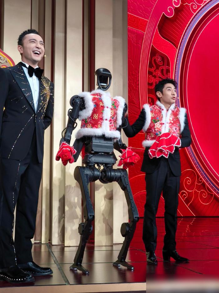 撒贝宁在元宵晚会上表演无实物拉二胡，嘴里吐出来的全是赛马的旋律，身边的龙洋当场看