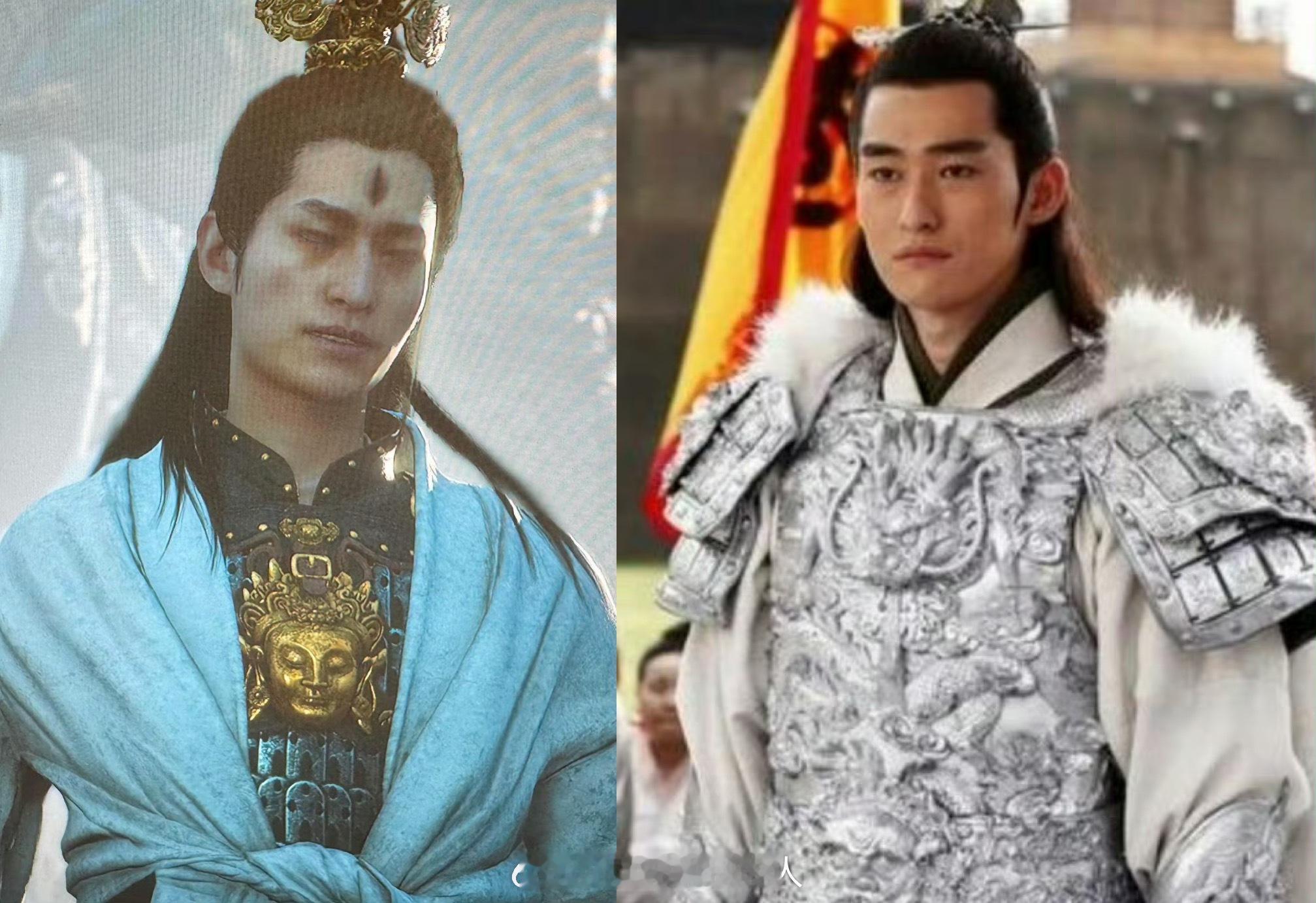 网友发现黑神话悟空里二郎神撞脸张翰！！！大家觉得像吗？#二郎神 张翰# ​​​