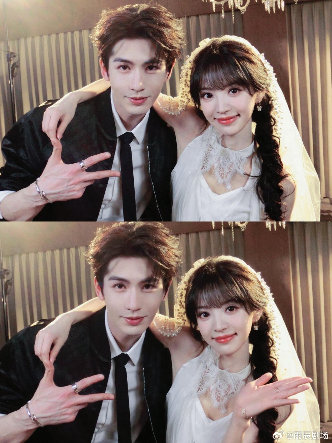 田作之赫田作之赫 我靠我靠头纱合照！全体起立吧……燥候！！！婚礼写真真的来了 