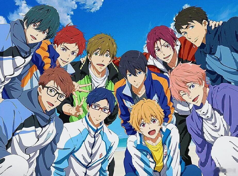 每年夏天都会火的五个男人说真的，游泳番的天花板不是吹的，Free!这五个男人的身