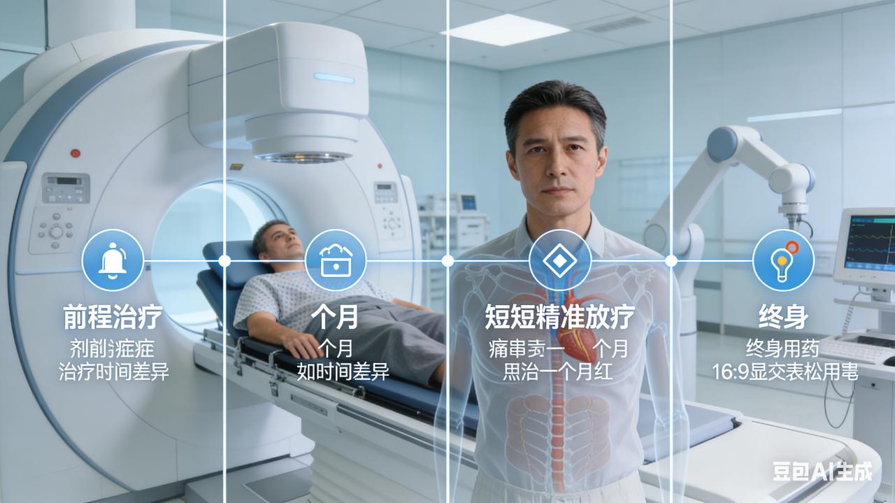 前列腺癌分期治疗指南：雄激素剥夺治疗时长解析
前列腺癌雄激素剥夺治疗（ADT）的