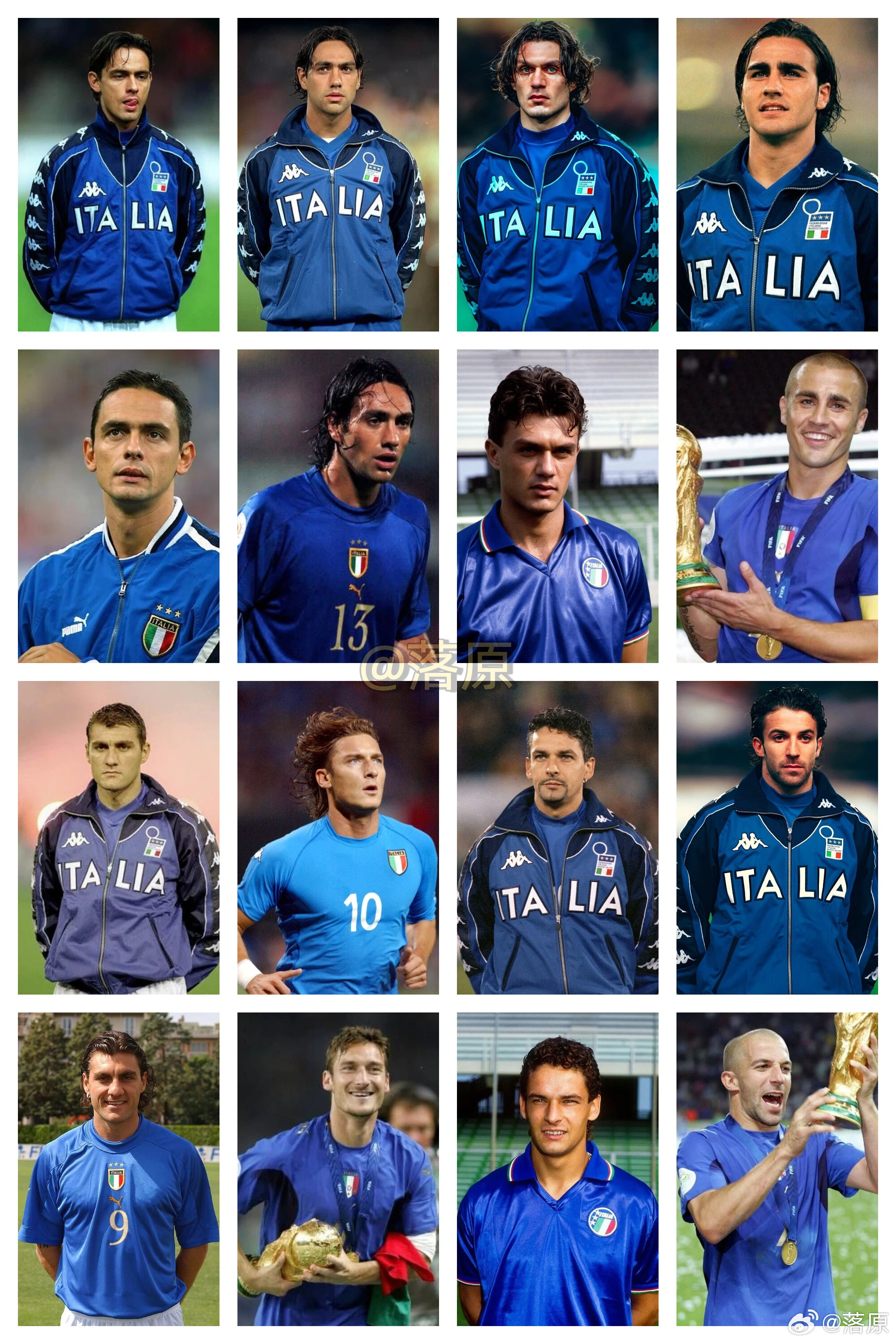 意大利国家队，是多少人的足球初恋？长发飘逸、短寸利落、硬朗光头，都能完美驾驭，诠