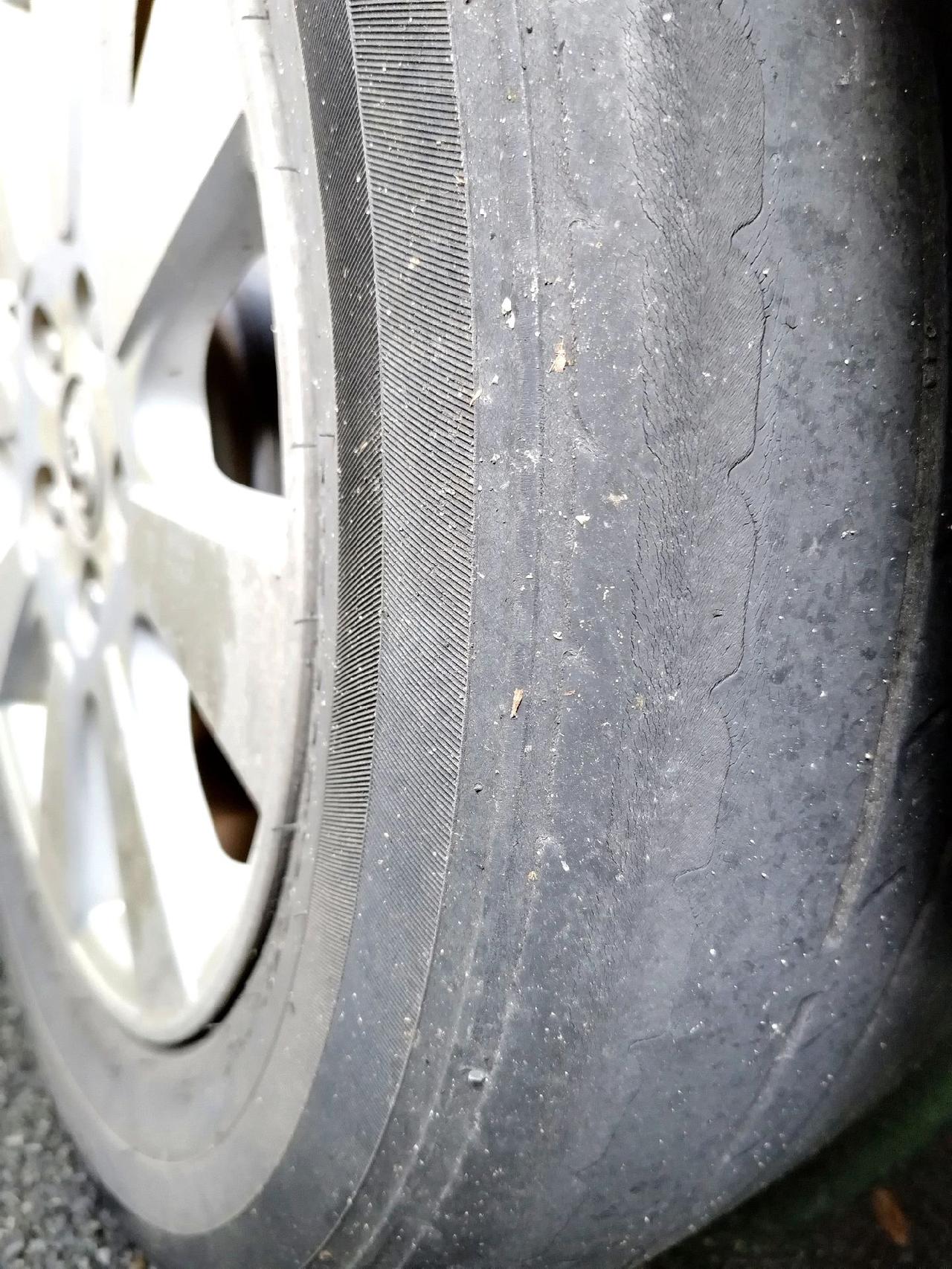 这样的轮胎还能用吗？