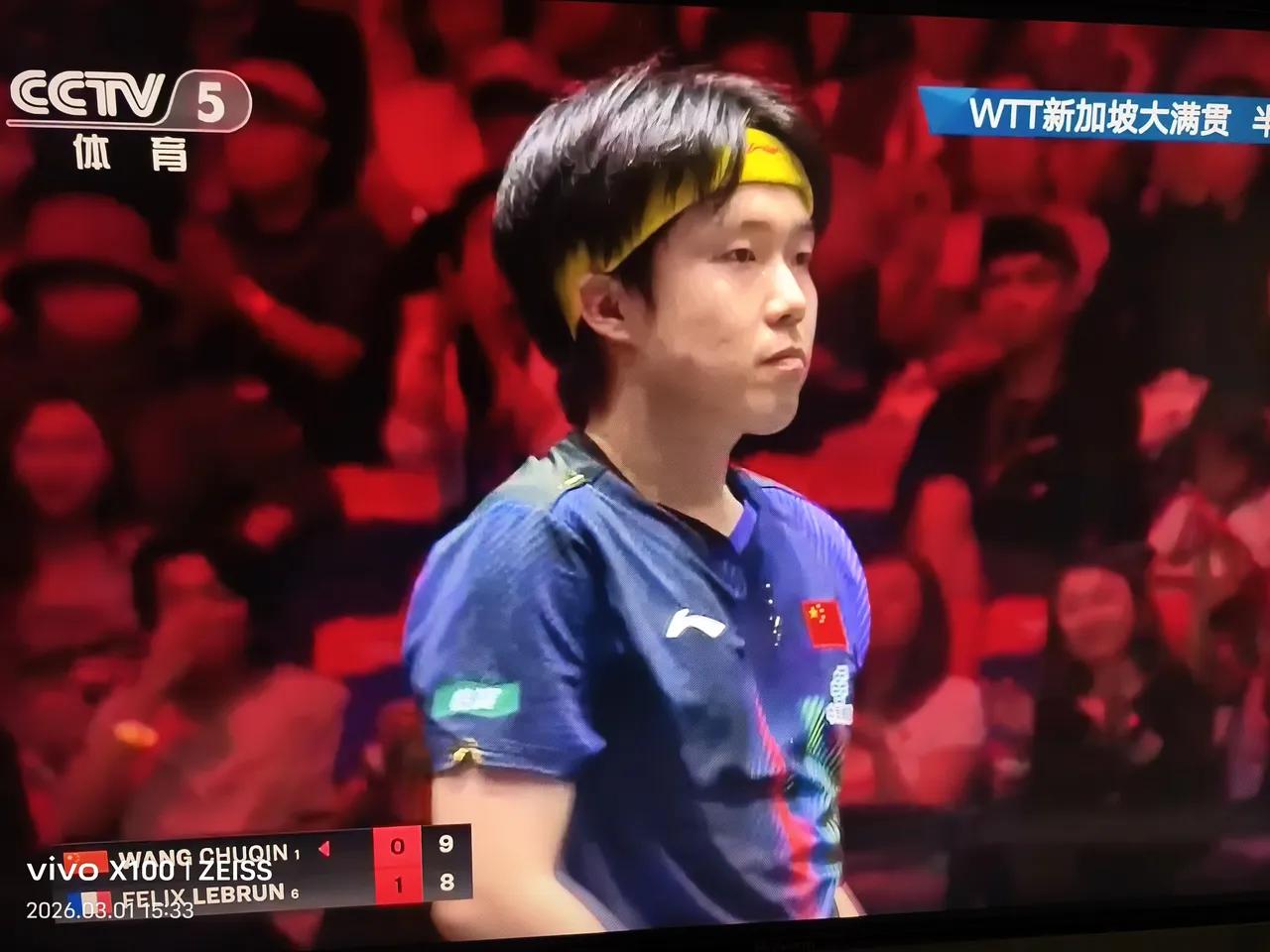 新加坡大满贯男半决赛，林昀儒4一2莫雷加德晋级决赛
王楚钦4一1小勒布伦晋级决赛