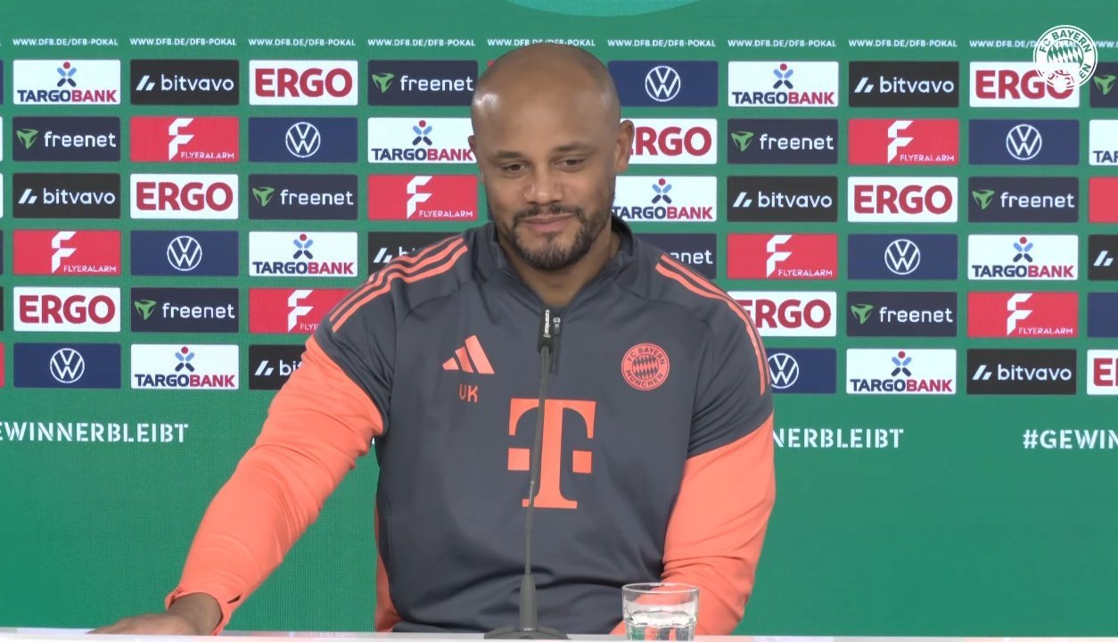 孔帕尼谈到卡尔在对阵霍芬海姆的比赛中“带球失误”的视频在网上疯传时：“我根本没看