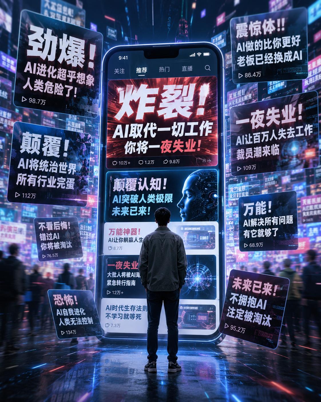 最近越来越觉得互联网上有价值的内容变得更少了。

一点进展，被说成时代崩塌；一个