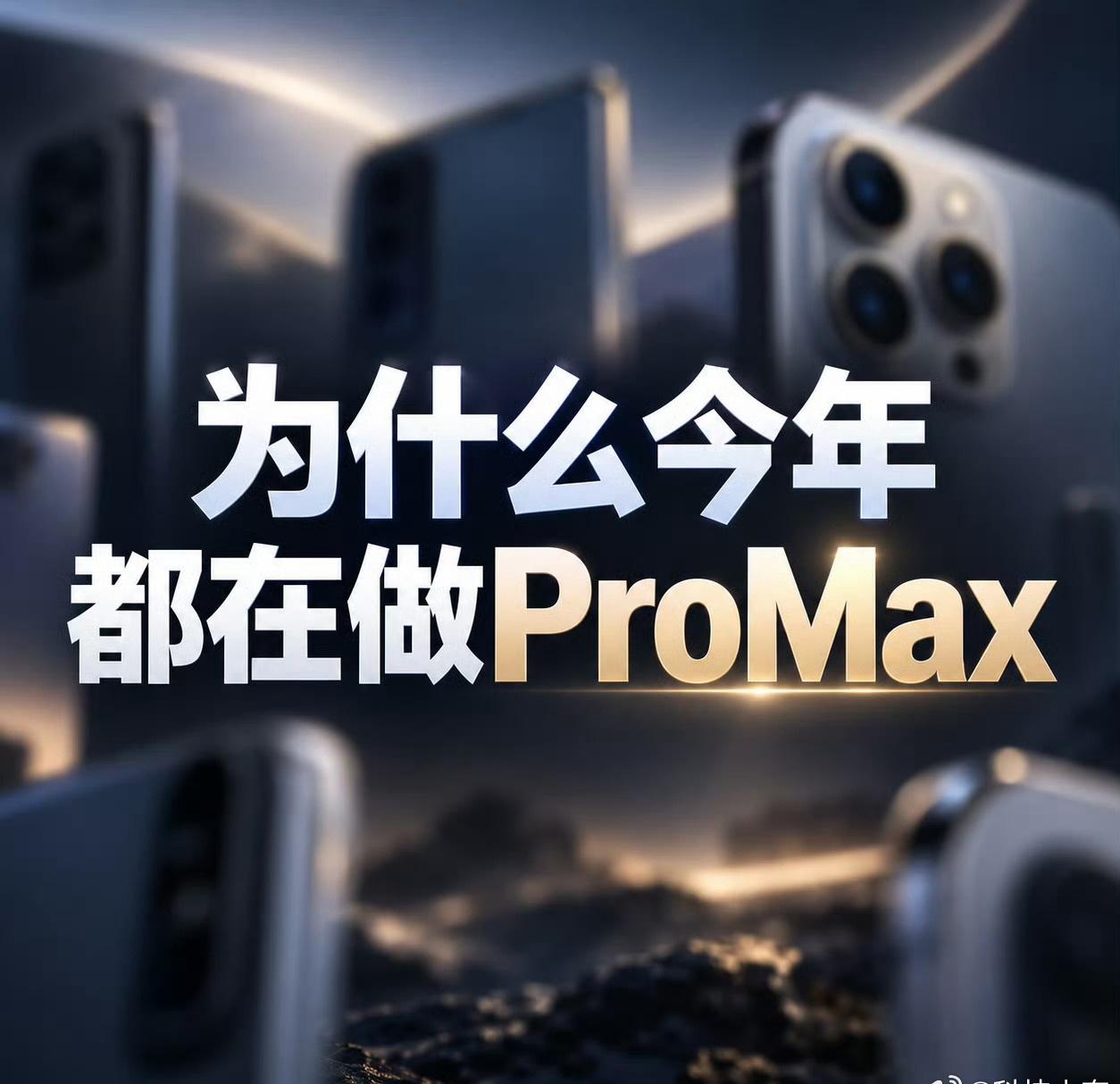 成本上涨Ultra不值得做了，那就把宝都压在Pro Max上了，至于为什么把“+