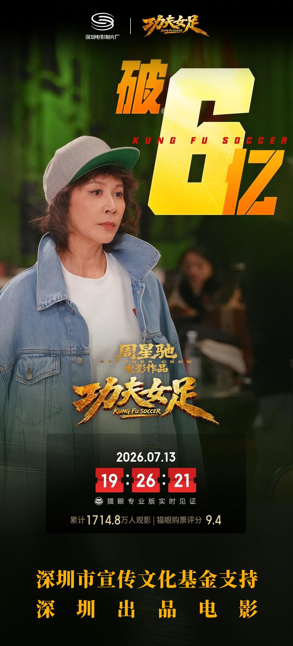两天破5亿！《功夫女足》爆火背后，藏着深圳影视的逆袭密码 
周星驰执导的《功夫女