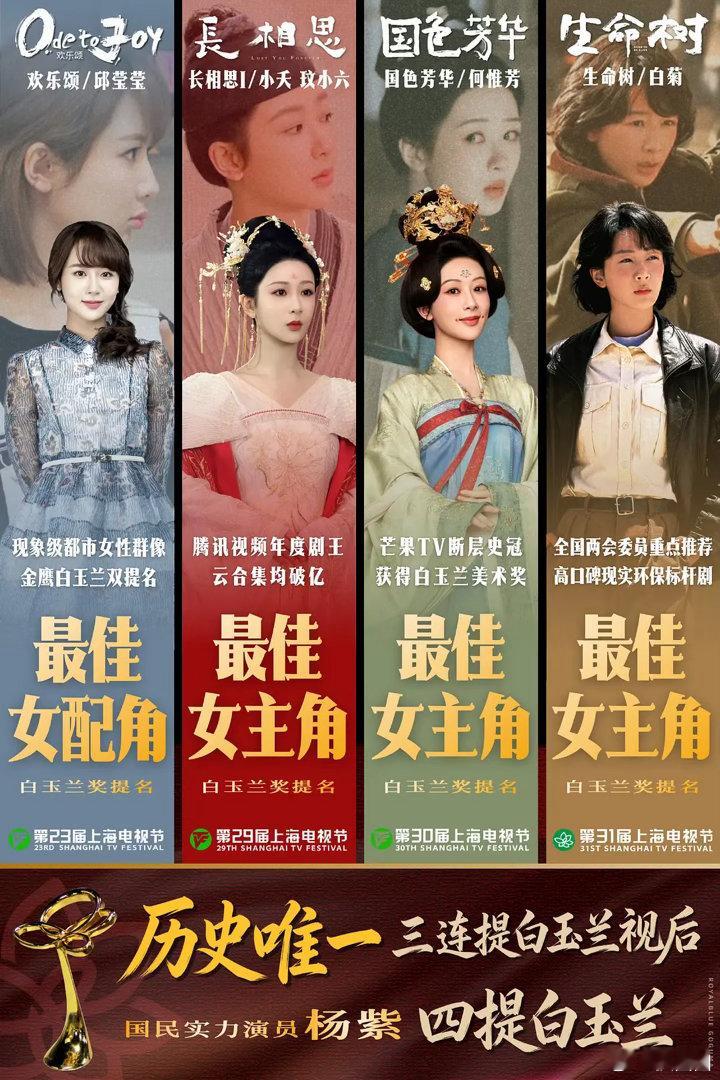 杨紫的粉丝还真的挺会做图的，杨紫实绩在手～ 