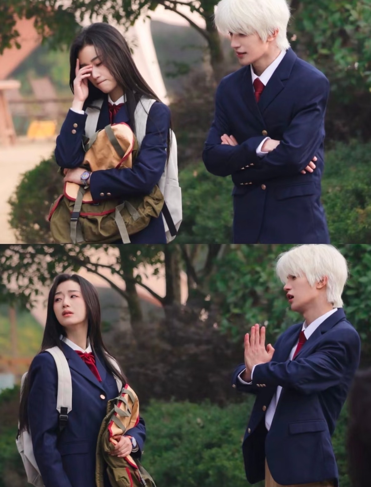 短国有自己的李焕英 谁还没看新短剧《一家三口在同班》！不愧是春节档大爆款的校园剧