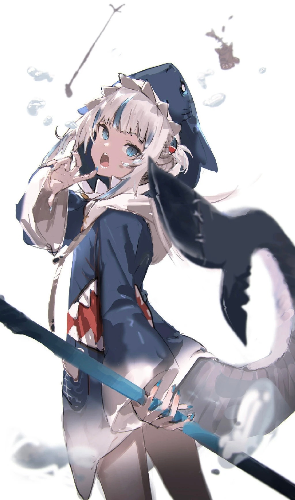 动漫[超话]动漫壁纸  一组充满活力的少女插画三只松鼠在漫展请吃零食 ​​​