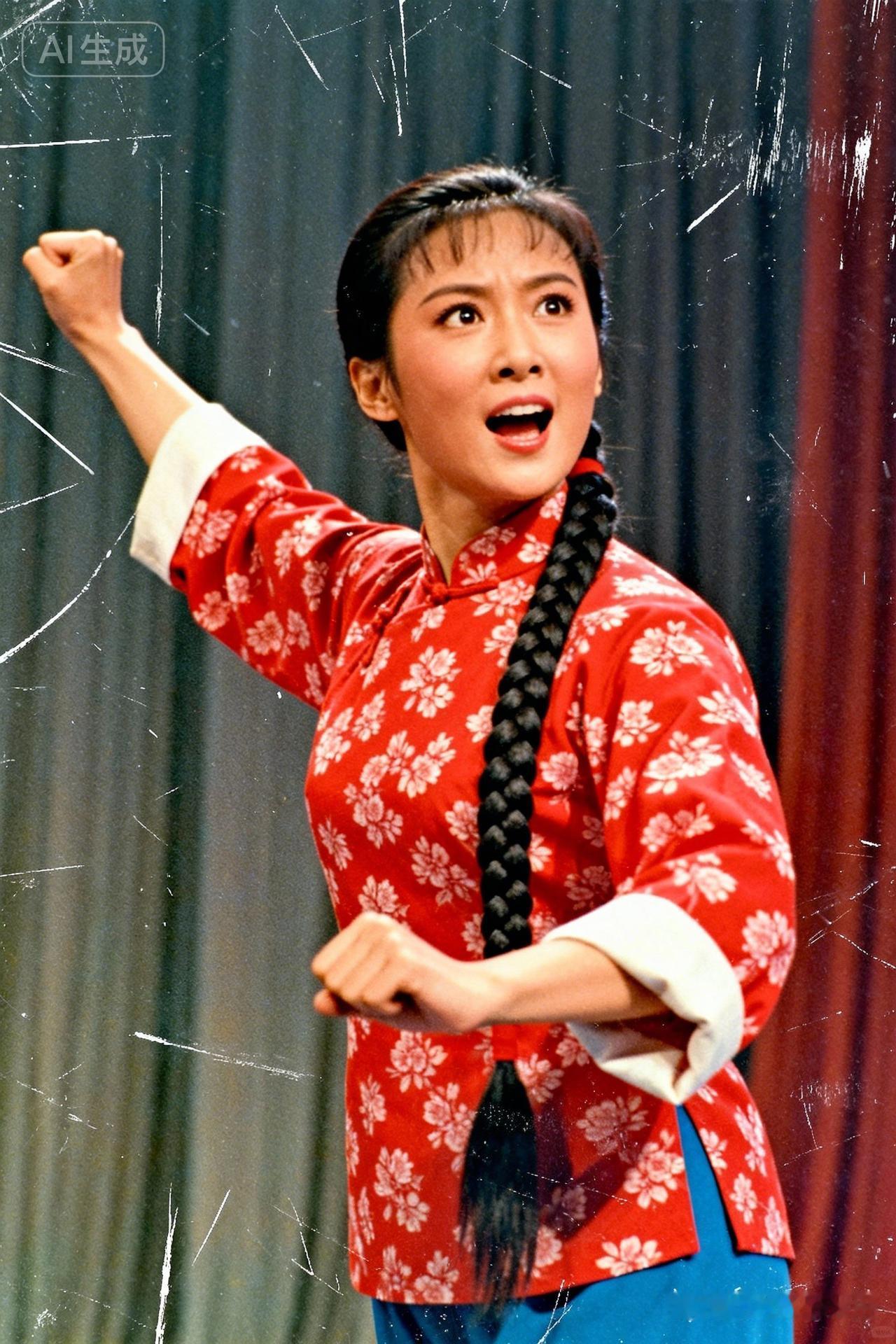 惊艳的舞台表现力！红衣女子舞动如风，惊艳全场！