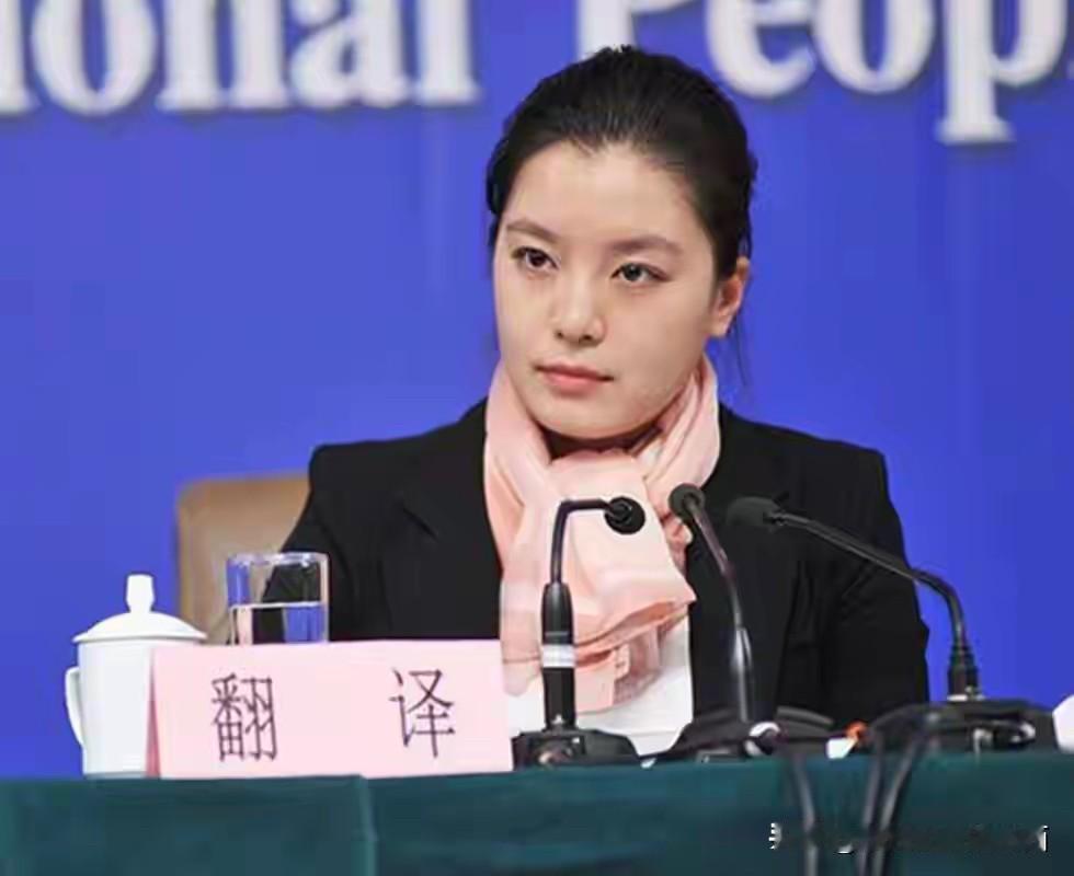 这是最美的翻译官，瞧她的这一张圆润的脸，是天生的美人胚子，她的脸型完美，相貌美，