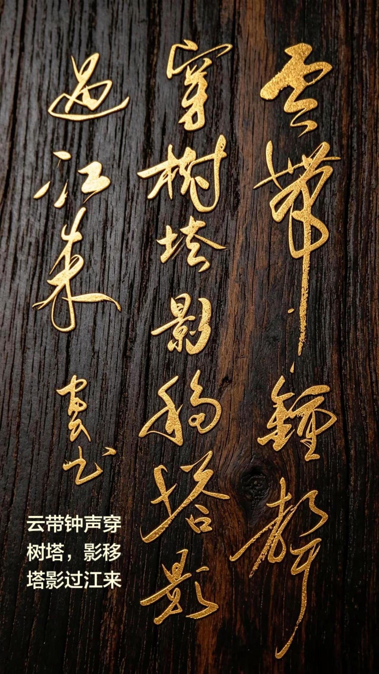 金刻木纹底