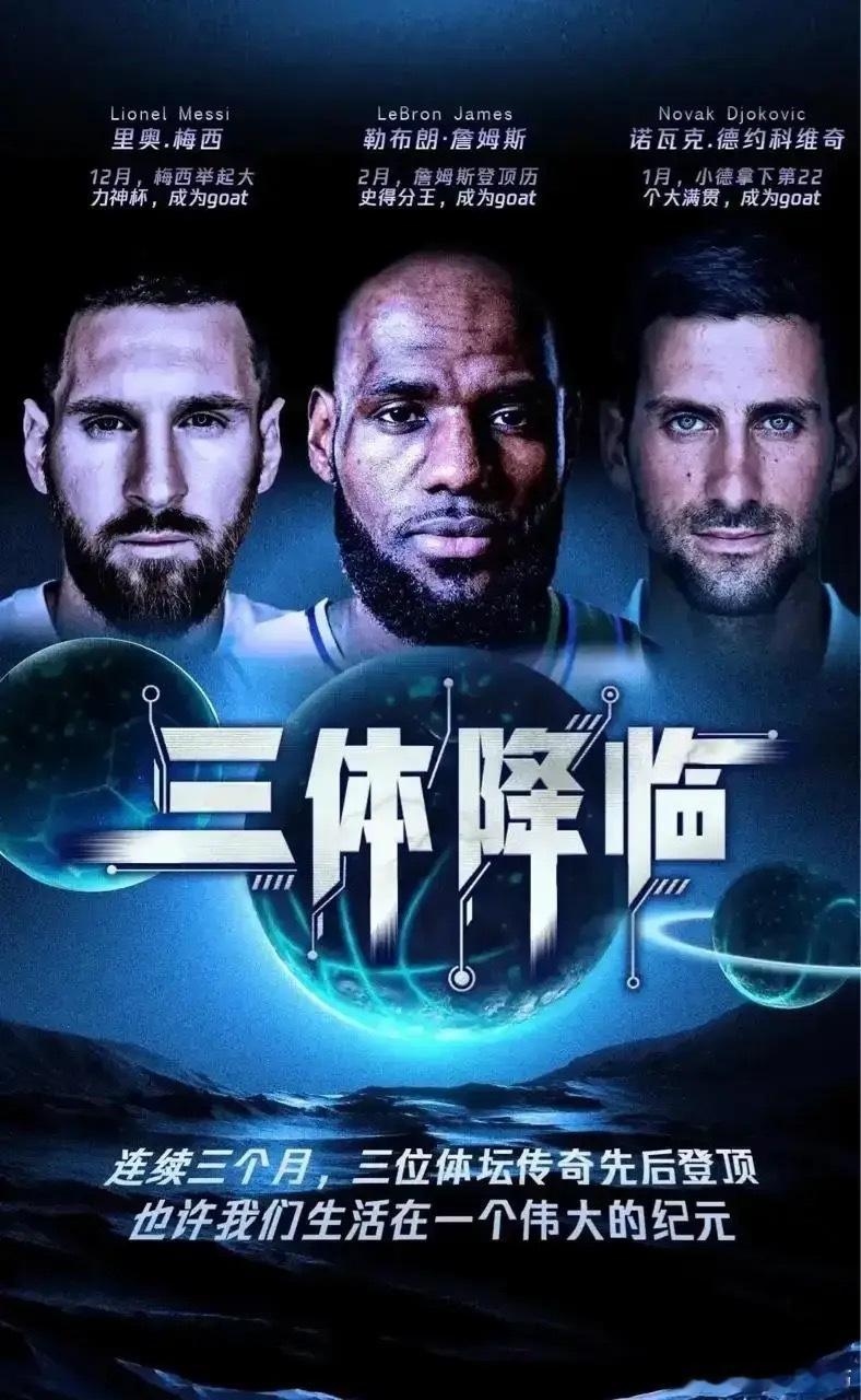 国内某媒体做的三位Goat的海报 ​​​