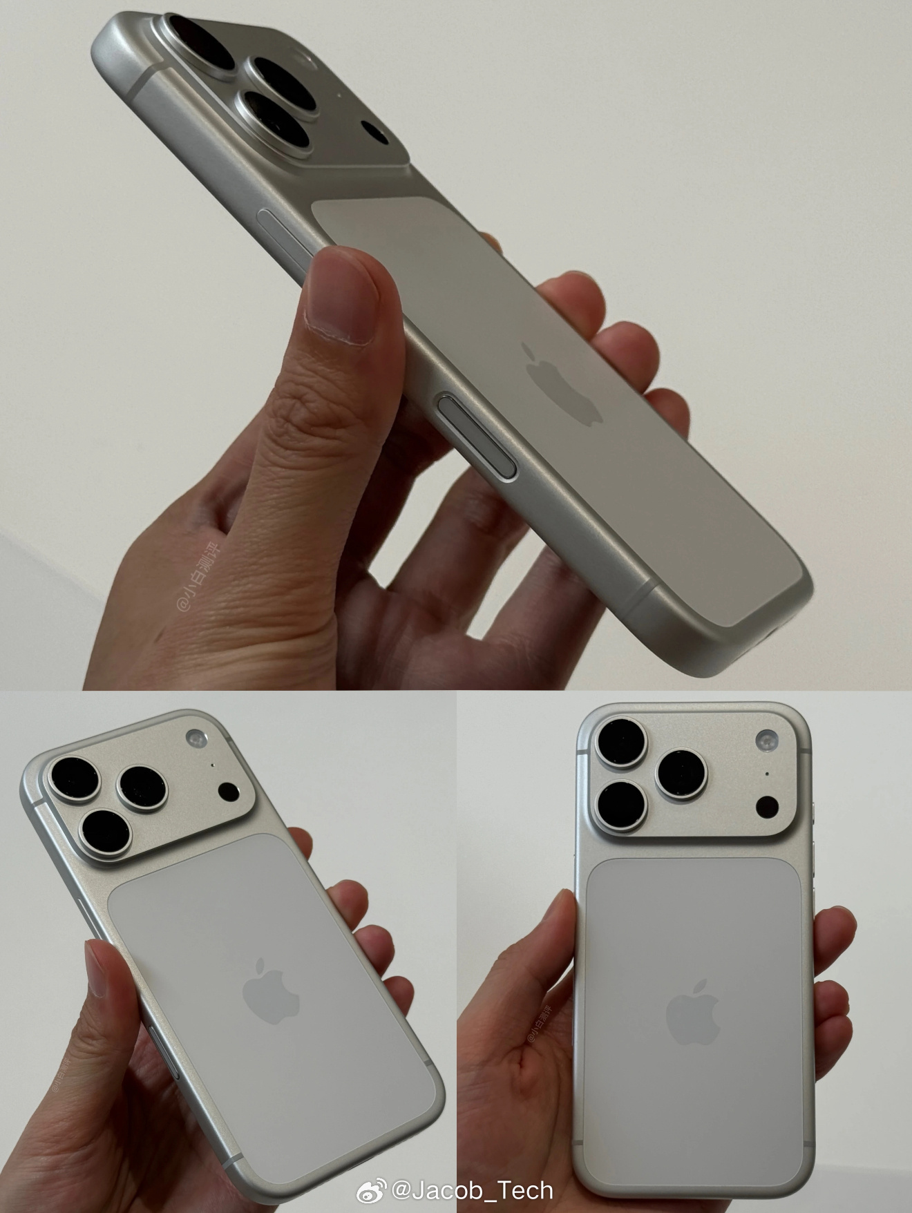 iPhone17Pro 丑 看了一下银色的上手视频[跪了][跪了]我的天这不就是