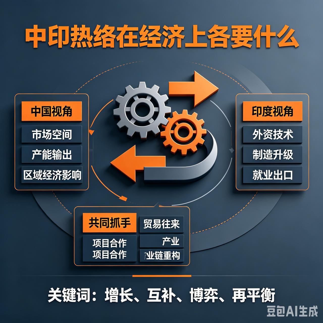种种迹象显示，我们和印度的关系似乎热络起来，应该是各有所图吧。
印度要中国什么？