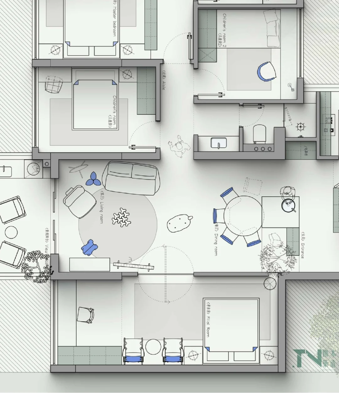 户型优化｜37期-粤剧爷爷奶奶的家-四版方案