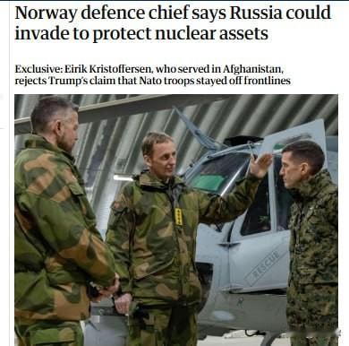 【原来与俄罗斯的直接联系一直都在】
 
挪威武装部队总司令埃里克·克里斯托弗森在