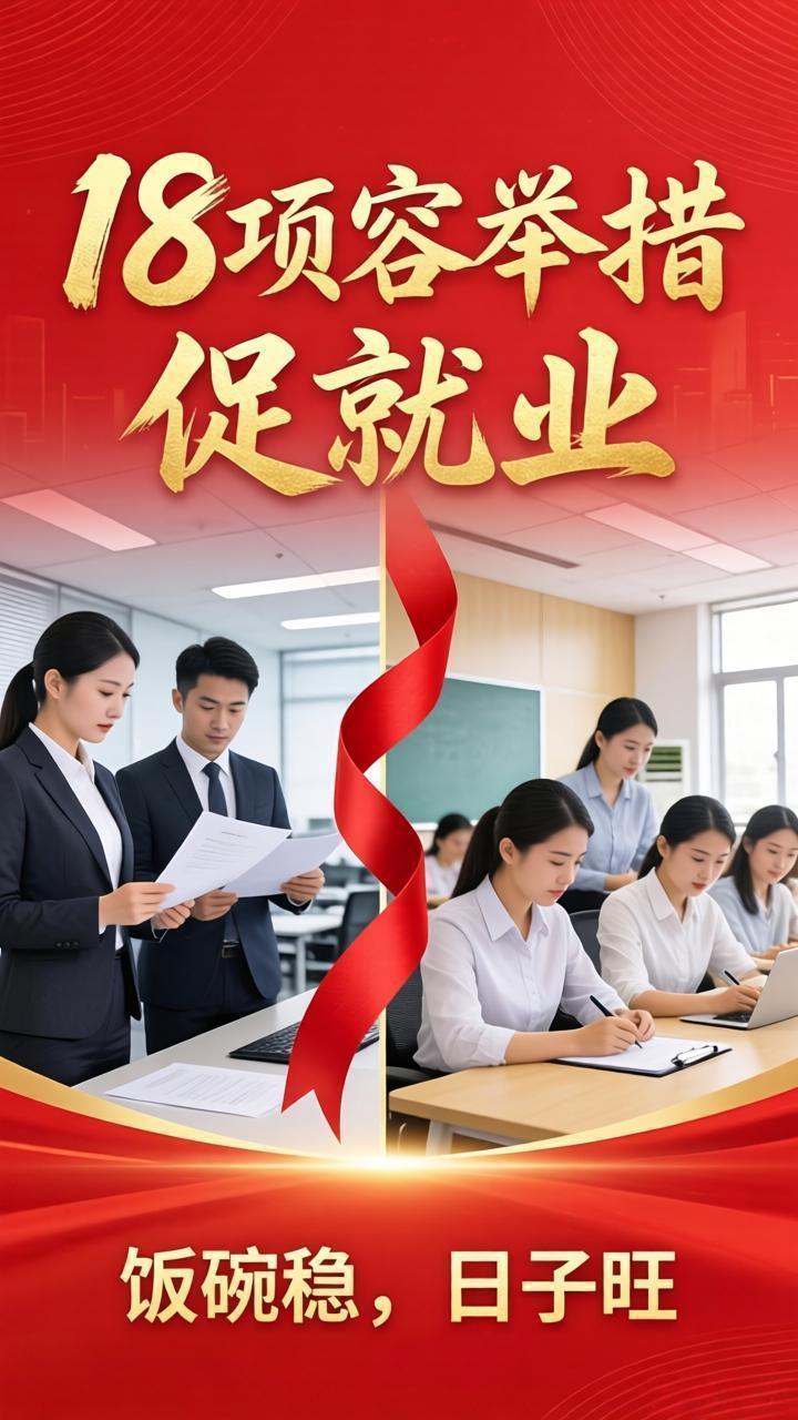 18招稳就业！饭碗端得稳，日子有奔头

“饭碗”稳不稳，是每个打工人心里的头等大
