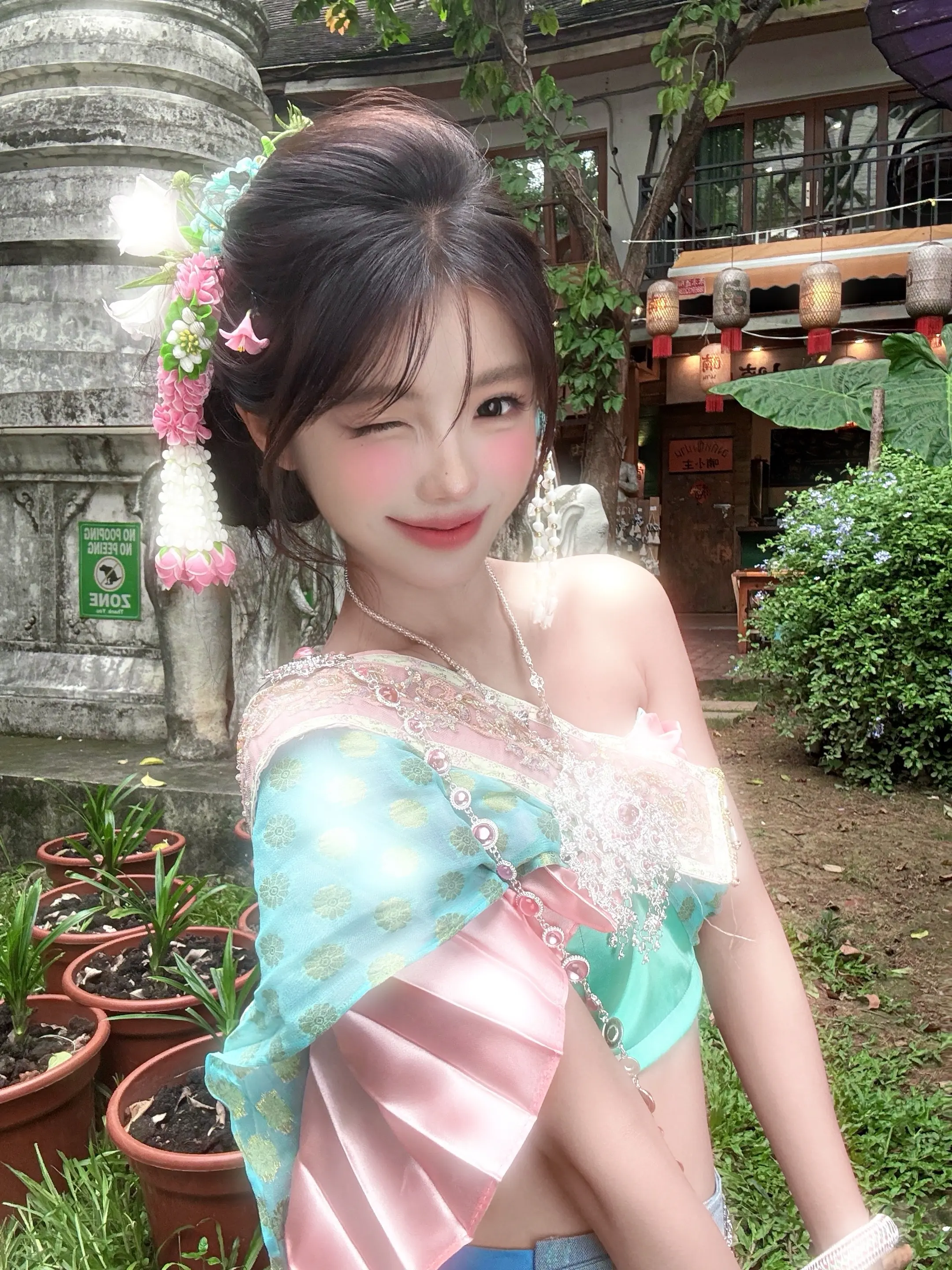 恋人怀中樱花草