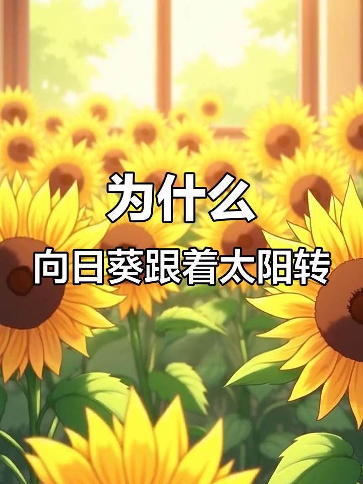 向日葵为啥跟着太阳转？
       晒图笔记大赛中，有人问向日葵为何跟着太阳转