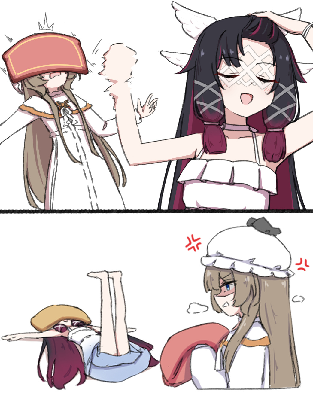 枕头大战 原神原神哥伦比娅原神桑多涅 cr：Chirunuru （有授权） 