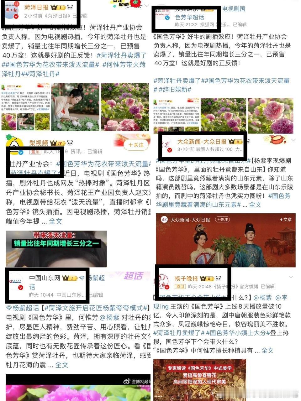 拿奖到手软还被山东官方盖章，带火牡丹经济实打实地牛，杨紫李现二搭不仅剧好看，还能